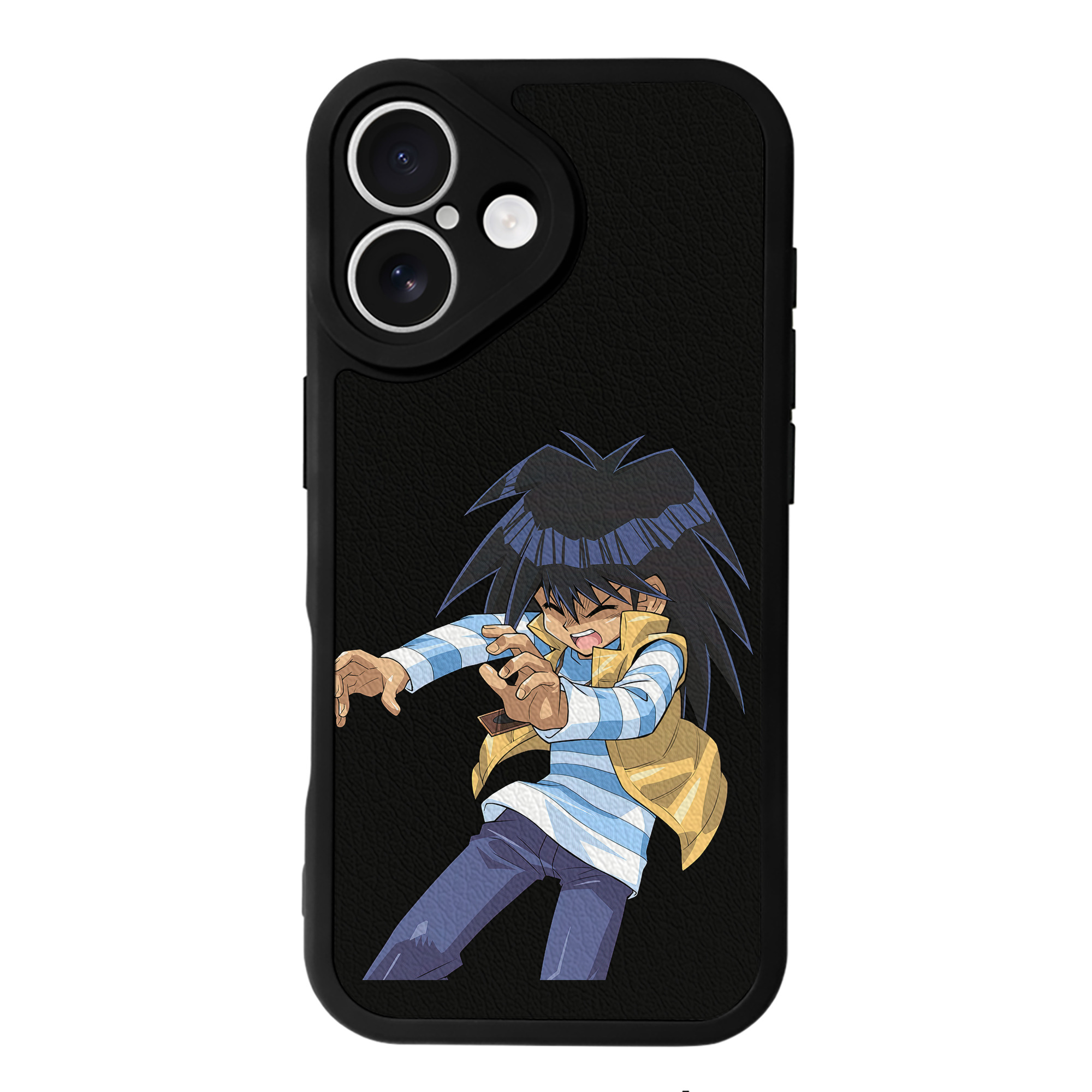 （画像用） 遊☆戯☆王 Yu-Gi-Oh! 【iPhone 16シリーズ対応】シリコンスマホケース（レザー調） 材質：シリコン